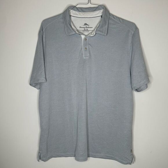 Tommy Bahama Silver/Gray SS Luxury Polo in Size XL - Picture 5 of 6